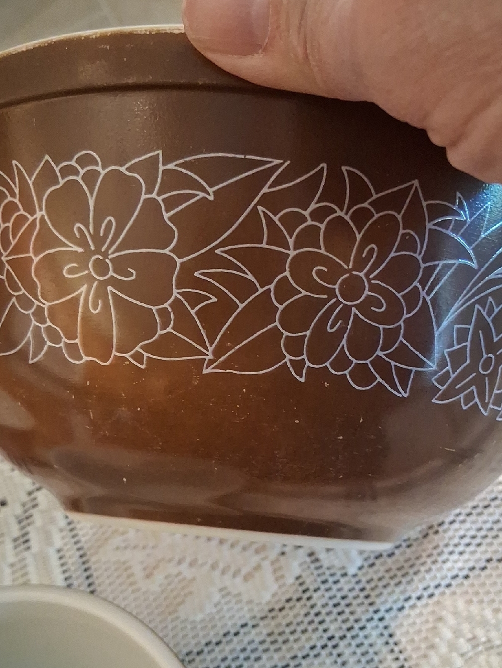 PYREX 401 402 493 Woodland Nesting Mixing Bowls Set Of 3 - Picture 4 of 12